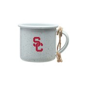 USC Trojans White SC Interlock Mini Campfire Mug Ornament